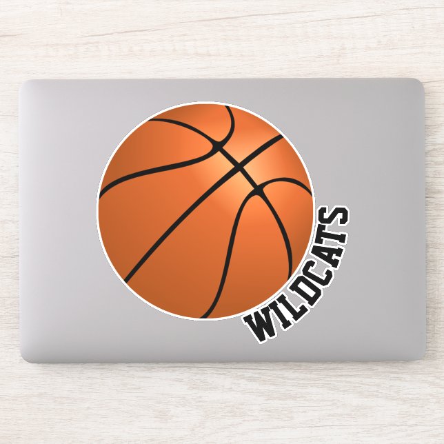 Custom Basketball Sticker (Computer)