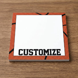 Custom Basketball Team Name Notepad for Coaches