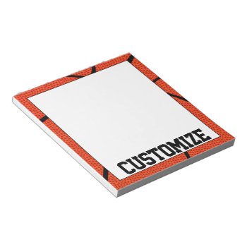 Custom Basketball Team Name Notepad For Coaches by SoccerMomsDepot at Zazzle