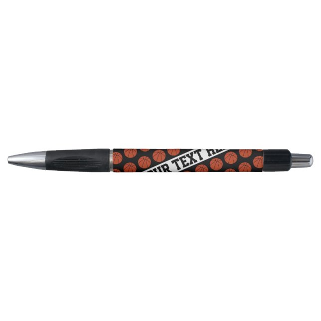 Custom Basketball Team Name or Text Coach's Pen (Front)