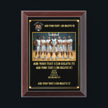 Custom Basketball Team Photo, Text & Logo Award Plaque<br><div class="desc">Celebrate your basketball team’s success with this customizable plaque, perfect for team recognition, MVP awards, senior night, or coach appreciation. Personalize it with a team photo, logo, player or coach names, and a custom message to create a lasting memory. This elegant sports plaque is a great way to honor achievements,...</div>