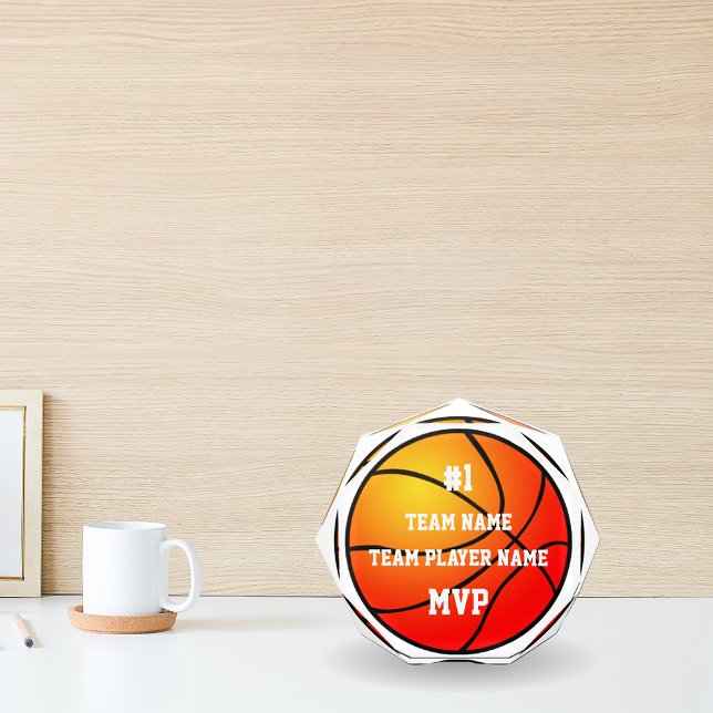 Custom Basketball Team Player MVP Acrylic Award (Creator Uploaded)