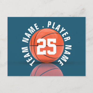 Custom Basketball Team Postcard