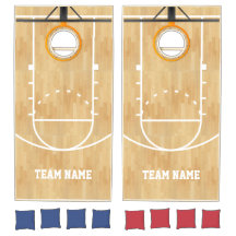 Custom Basketball Themed Cornhole Set
