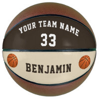 Custom Basketball with Name Number Kids