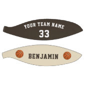 Custom Basketball with Name Number Kids (Panels)