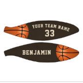 Custom Basketball with Name, Team and Number (Panels)