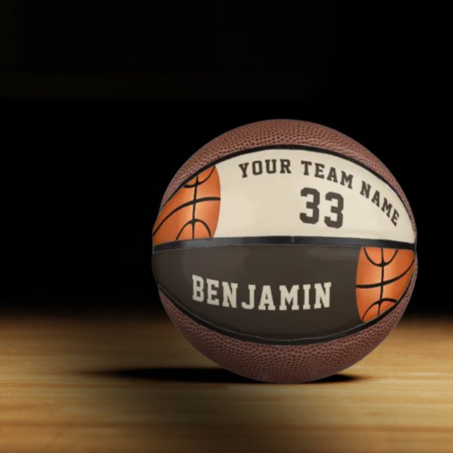 Custom Basketball with Name, Team and Number (Creator Uploaded)