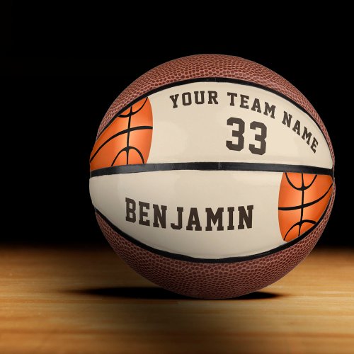 Custom Basketball with Name Team and Number