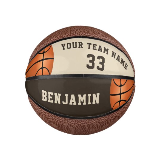 Custom Basketball with Name, Team and Number