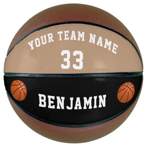 Custom Basketball with Player Number Team Name