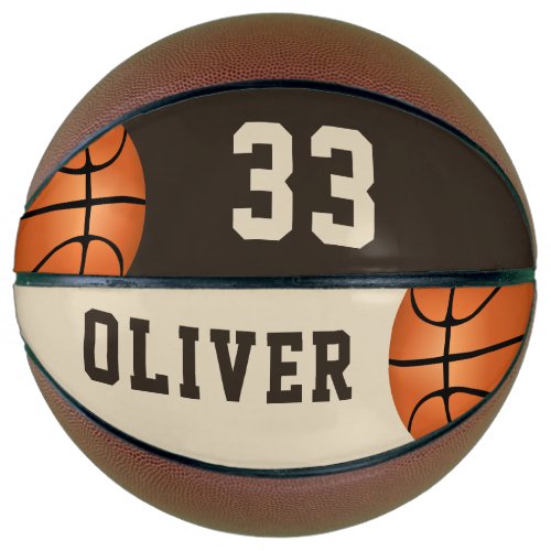 Custom Basketball with Players Name and Number