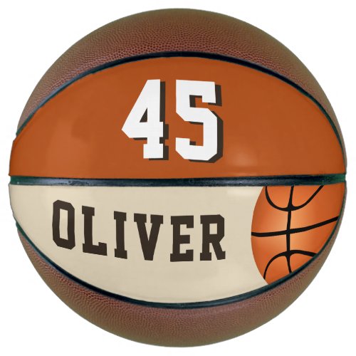 Custom Basketball with Players Name and Number