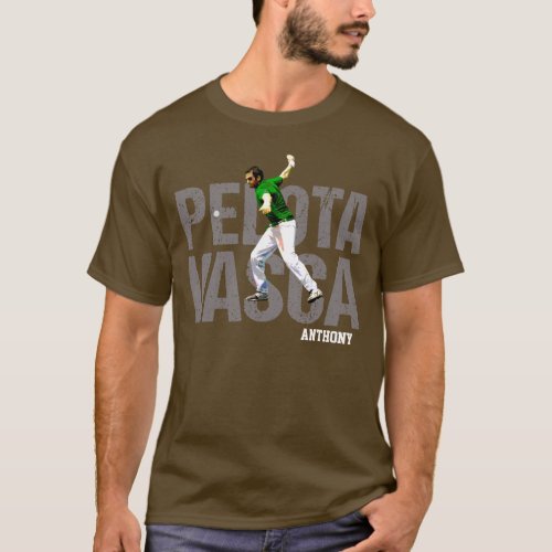 Custom Basque Pelota Vasca  Pelota Mano logo T_Shirt