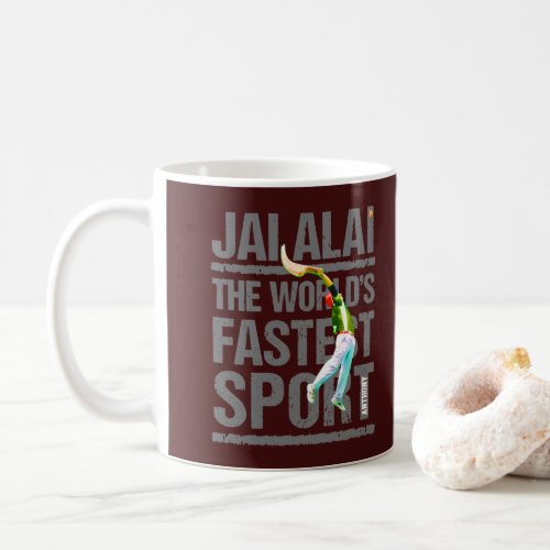 Custom Basque sport Jai Alai  Cesta Punta logo Coffee Mug