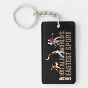 Custom, Basque sport Jai Alai / Cesta Punta logo: Keychain