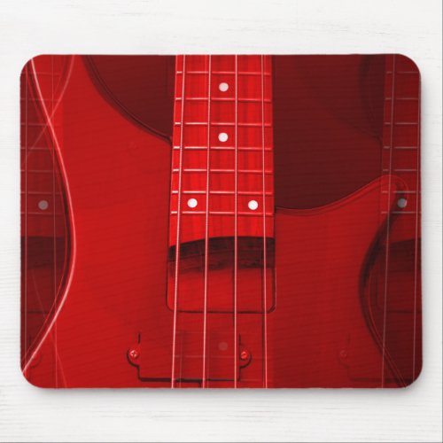 Custom Bass Guitar Modern Trendy Music Template Mouse Pad