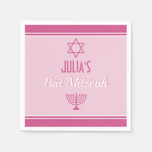 Custom Bat Mitzvah Napkins
