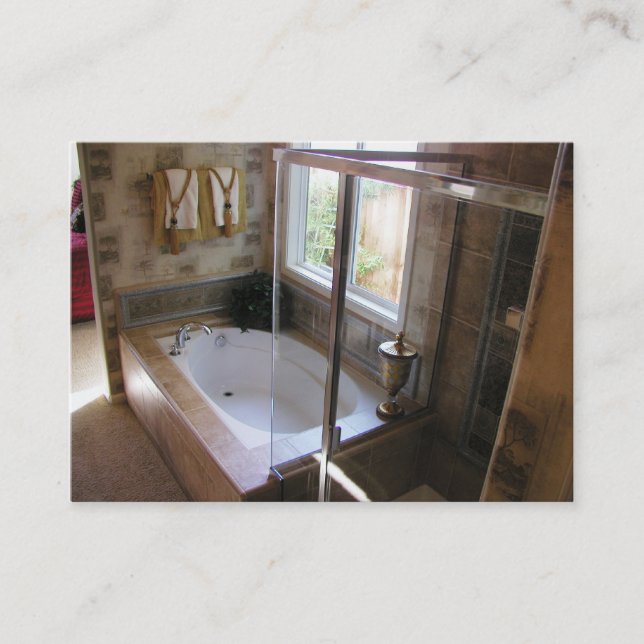 Custom Bathroom Business Card (Front)