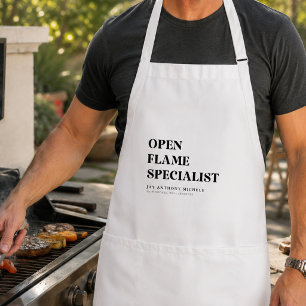 Custom BBQ Funny Grilling Gift for Dad, Husband Adult Apron