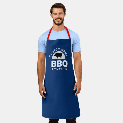Custom BBQ Pitmaster Apron _ Personalized Griller 