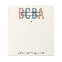 Custom BCBA Board Certified Behavior Analyst Gifts Notepad