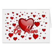 Custom Be Mine Valentine's Card (Front Horizontal)