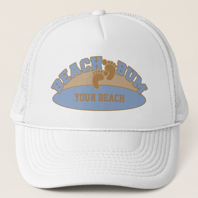 Custom Beach Bum hats - choose color (Front)