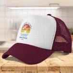 Custom Beach Cruise Family Reunion Matching Retro Trucker Hat<br><div class="desc">Going on a family cruise vacation? Customize these camping retro designs for the whole family by adding your family name or custom text, and year of the adventure. I hope it’s not just about the cool design that caught your eye but the fact you’ll never find it in a department...</div>