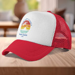 Custom Beach Cruise Family Reunion Matching Retro Trucker Hat<br><div class="desc">Going on a family cruise vacation? Customize these camping retro designs for the whole family by adding your family name or custom text, and year of the adventure. I hope it’s not just about the cool design that caught your eye but the fact you’ll never find it in a department...</div>