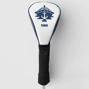 Custom Beach Cruise Nautical Anchor Monogram Golf Head Cover