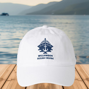 Custom Beach Cruise Nautical Anchor Trip Hat