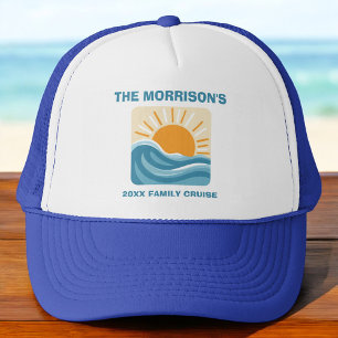 Custom Beach Family Reunion Ocean Cruise Trucker Hat