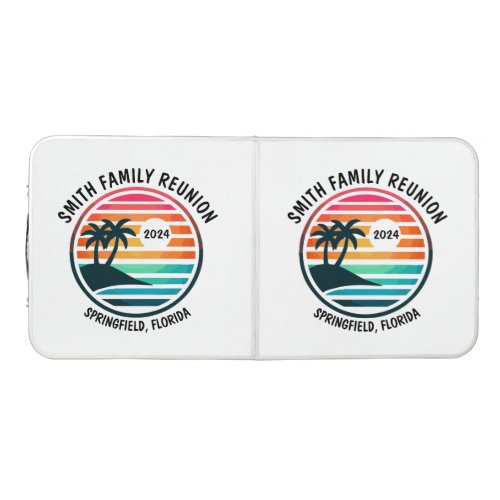 Custom Beach Family Reunion Vacation or event Beer Pong Table