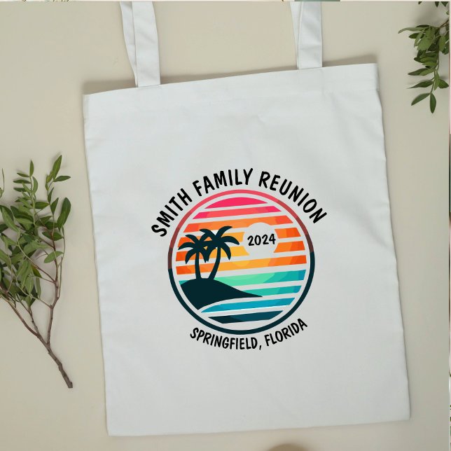Custom Beach Family Reunion Vacation or event Grocery Bag (Creator Uploaded)