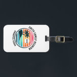 Custom Beach Family Reunion Vacation or event Luggage Tag<br><div class="desc">Fun, custom luggage to commemorate your tropical vacation, family reunion bachelor/bacherlorette party or other festive event. Features vibrant beach scene with palm trees. Hand them out as the perfect souvenir to commemorate that amazing trip or party. Be reminded of that wonderful trip everytime you travel. Customize trip/event/family name, location and...</div>