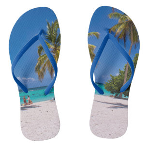 Custom Beach Family Vacation Summer Flip Flops