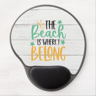 Custom Beach Gel Mousepad