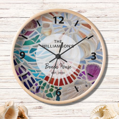 Custom Beach House  Clock