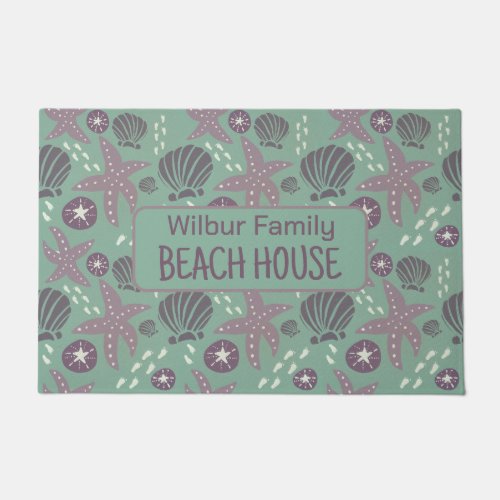 Custom Beach House Coastal  Doormat