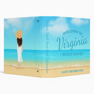 Custom Beach House Guest Information Binder