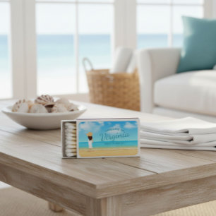 Custom Beach House Welcome Gift Matchboxes