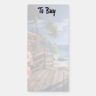 Custom Beach Themed Magnetic NotePad