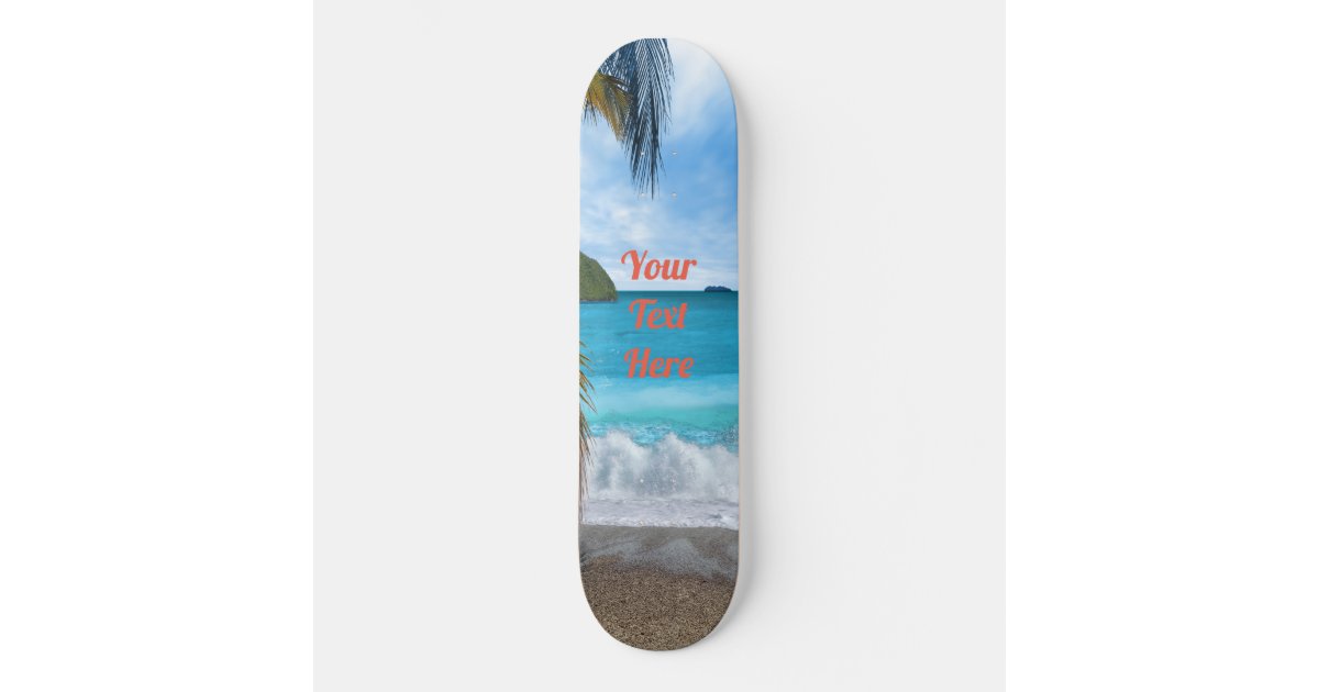 Custom Beach Themed Skateboard Deck | Zazzle