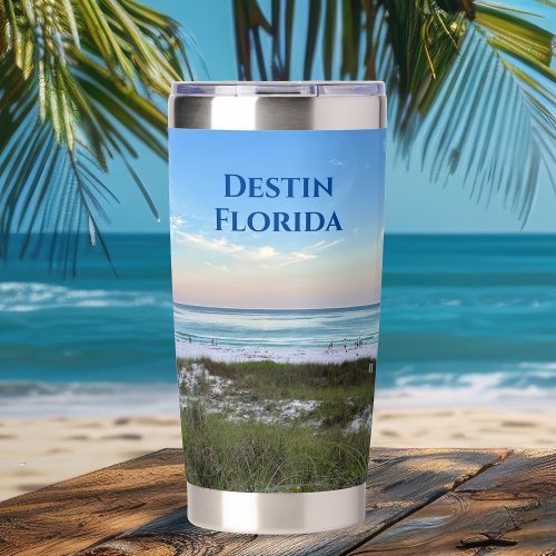 Custom Beach Vacation Ocean Photography Insulated Tumbler
