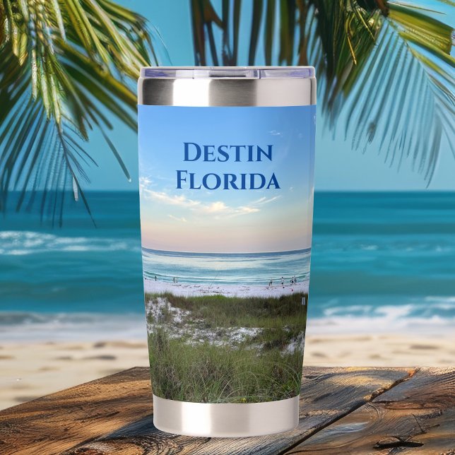 Custom Beach Vacation Ocean Photography Insulated Tumbler (Creator Uploaded)