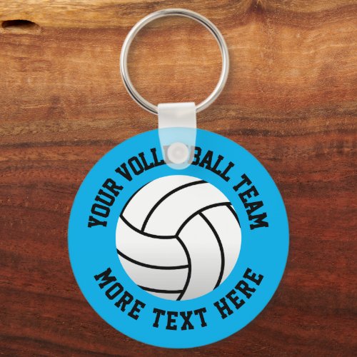 Custom beach volleyball sports photo keychain