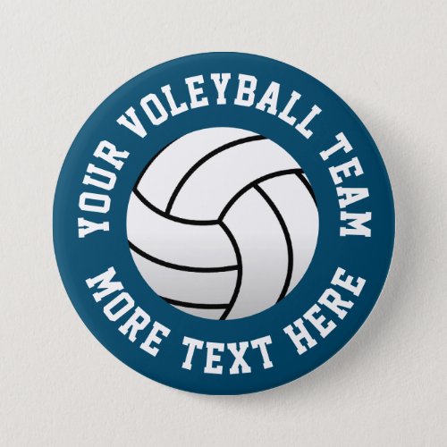 Custom beach volleyball team buttons