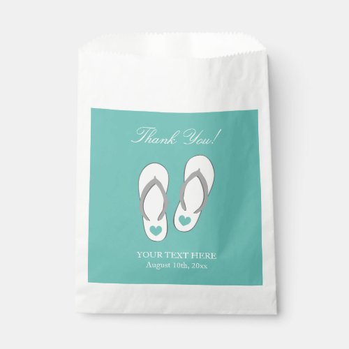 Custom beach wedding thank you party favor bags