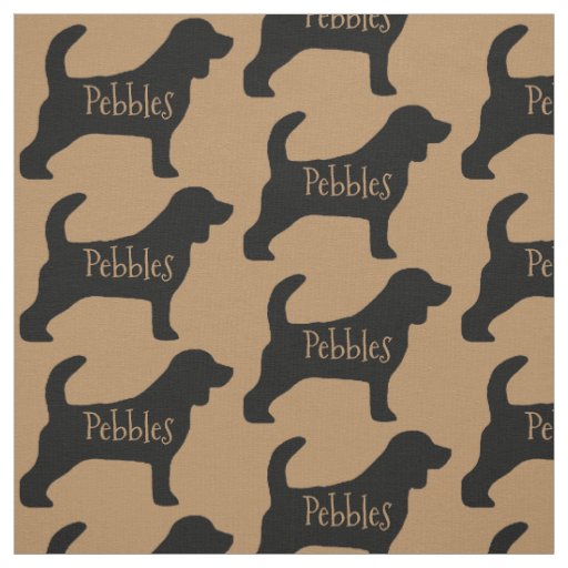 Custom Beagle Dog Fabric